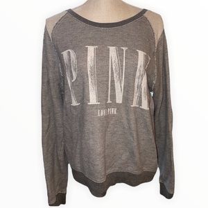 Victoria’s Secret “Pink” Gray Pullover Sweater